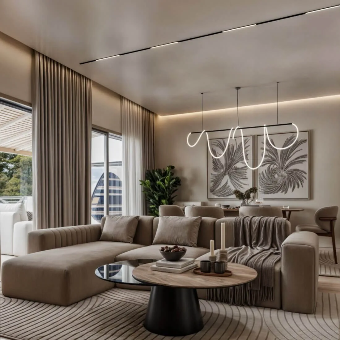 Corfu Aether Residence — σύγχρονο minimal εσωτερικό, Unity Design