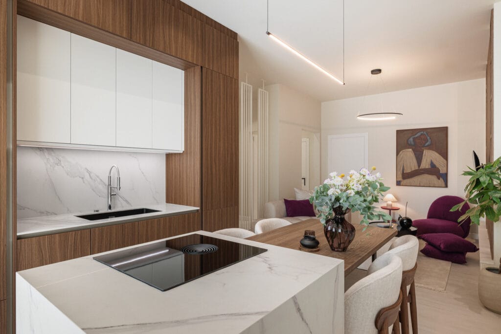 Open-plan kitchen, dining and living space — Unity Design